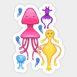 Deep sea creatures Sticker